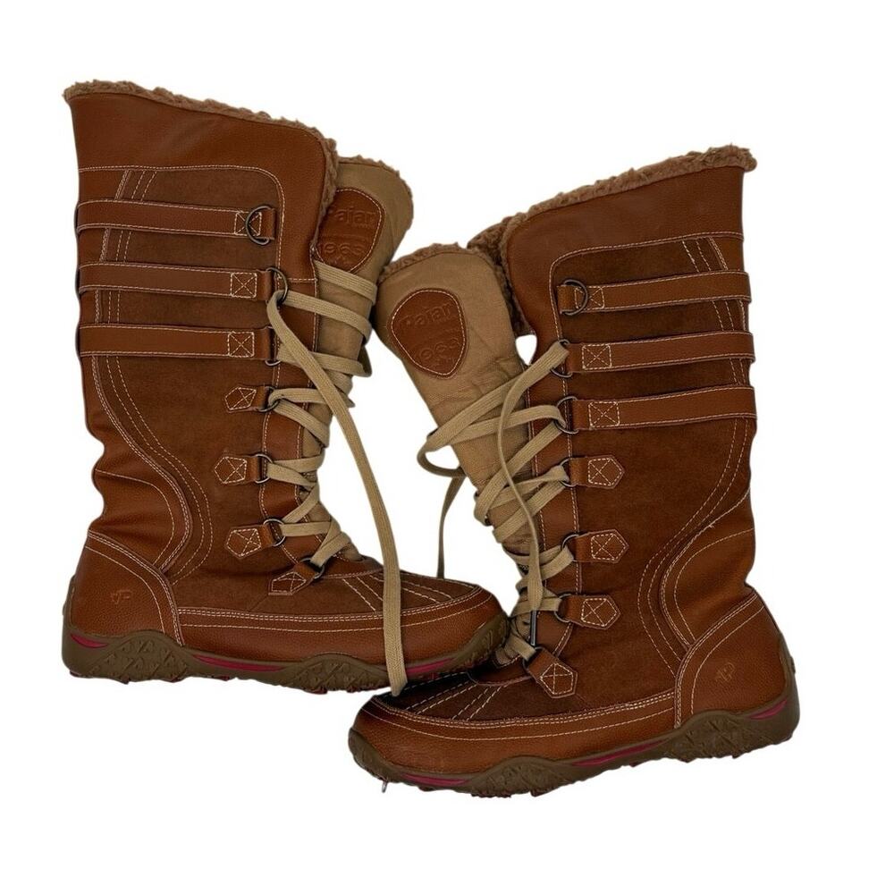 Pajar Adventure Boots Womens 9-9.5 Brown Waterproof Construction Leather Upper